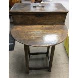 An interesting 18th century vernacular desk having