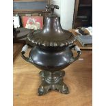 A Victorian copper samovar water vessel. Height ap