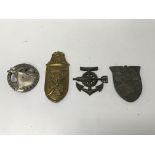 A group of four German badges including a 1941-194