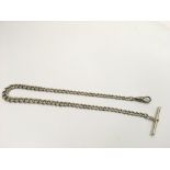 A silver watch chain.Approx 22.80g