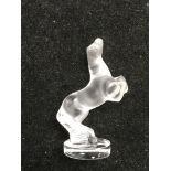 A small Lalique figure of a leaping horse, approx