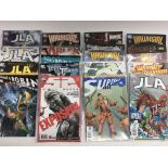 A collection of DC comics, various titles.