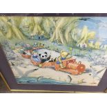 A molly Brett framed print teddy and friends 50 by