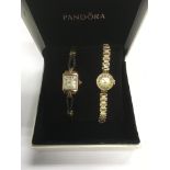 Two 9ct gold watches (seen working).