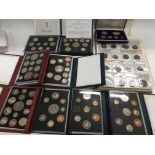 A collection of proof coin sets plus other GB coin