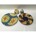 A group of Clarice Cliff pieces and others to incl