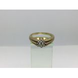 A 9ct gold seven stone diamond gypsy ring, approx