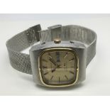 A gents Omega Constellation watch with gold tone s