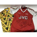 A pair of XS Arsenal football shirts, including on