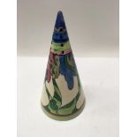 A Clarice cliff conical decorated in Rudyard patte