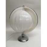 A Verner Panton style 'moon' table lamp, approx he