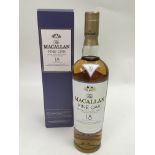 A boxed bottle of 'The Macallan' fine oak single m