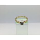 An 18ct gold diamond solitaire ring, approx.33ct,