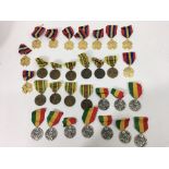 A group of 30 Congo Zairean republic medals.