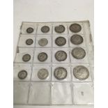 4 sets of WW1 coins for George V, dated 1918.