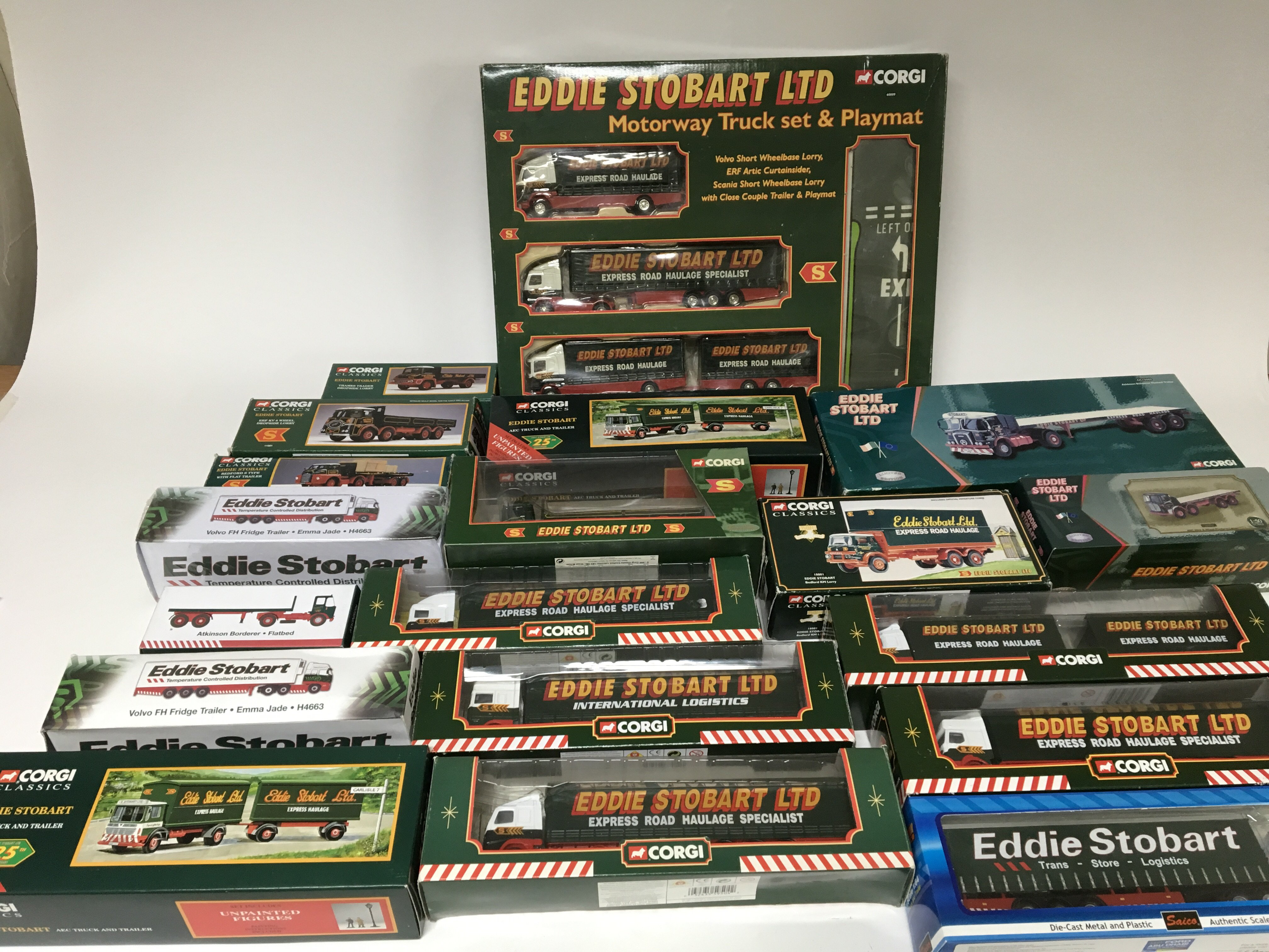 Corgi toys , boxed , Eddie Stobart die cast vehicl