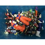 Dragon ball Z , a large collection of 1990s vinyl, plastic figures, loose