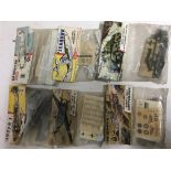 Airfix, bagged model kits x6, all header cards are