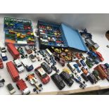 A collection of loose Diecast vehicles including, Matchbox, Hot wheels, Corgi, Lledo etc, also