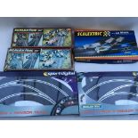 Scalextric, boxed track including, 2x Lane changer