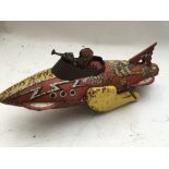 Rex Mars, clockwork, tinplate , Rocket fighter toy