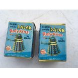 Marx toys , Dr Who and the Dalek Rolykins, boxed,