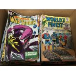 A box of comics from 1960 - 1980 , including Marve