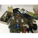 Action man, a collection of vintage clothes, weapo