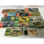 A collection of Frog boxed model kits, x14