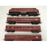 Triang railways, OO scale, New Zealand, maroon dou