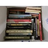 A box of railway books including some on modelling