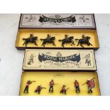 Britains toy soldiers, boxed Diecast figures including The Queens own corps of guides Cavalry and