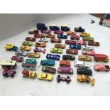 A collection of playworn Diecast vehicles including Matchbox, Superfast and wizz wheels, Husky and