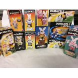 A large collection of Duracell Bunnies, boxed, inc