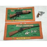 Marx toys, carded cap guns, The western hip gun an