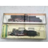 Arnold and Minitrix railways, 2x N gauge locomotiv