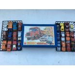 Matchbox carry case , with 25 diecast vehicles inc