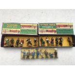 Dinky toys, Original boxed Diecast figures , including 2x #3 Railway passengers and #9 Serice