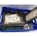 Meccano, a box of vintage , including accessory se