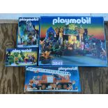 Playmobil, #3839, 3840, 3841, including Magicians castle, Dragon and Knight and Dragon temple, and