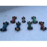 Dinky toys , a collection of diecast Racing cars,