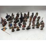 A collection of loose Diecast Del Prado Knights