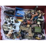 A collection of loose Diecast farmyard animals including Britains etc