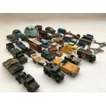 A collection of loose play worn diecast vehicles i