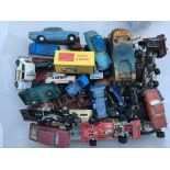 A collection of loose Diecast vehicles including Corgi, Dinky, Lesney etc