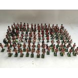 Britains toys, a collection of Diecast/plastic soldiers, including Bandsman, Guards etc