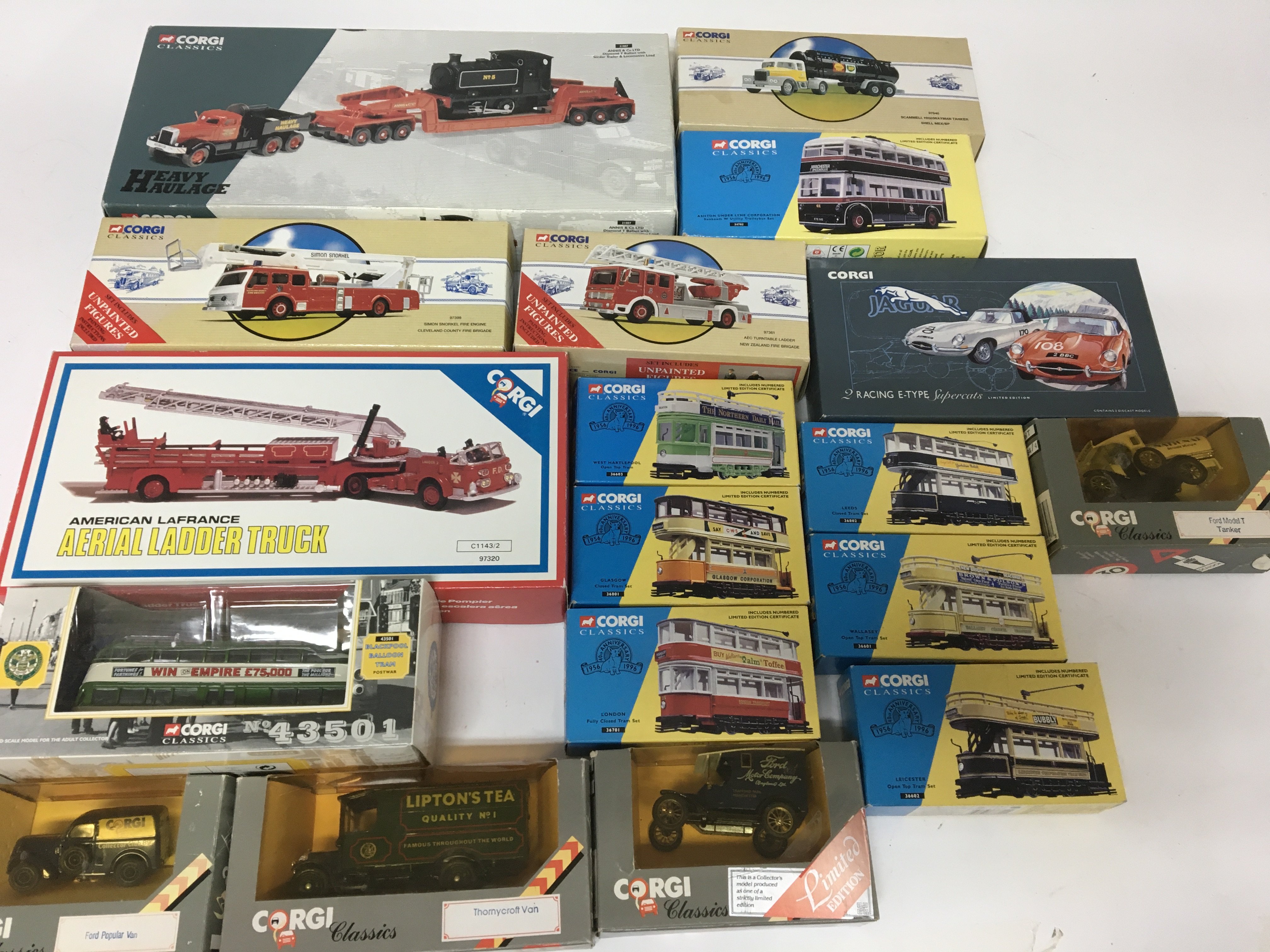 Corgi classics, boxed die cast vehicles including,