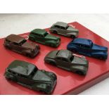 Dinky toys, 1950s loose Diecast vehicles including Packards, Chrysler, Oldsmobile, Studebaker, all