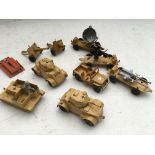Lone Star, a collection of diecast military vehicl