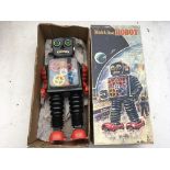 Blink-a-gear robot, boxed, battery operated, Japan